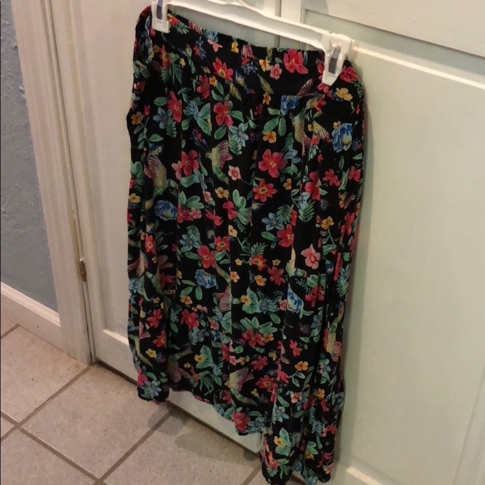 Floral Flowing Long Skirt